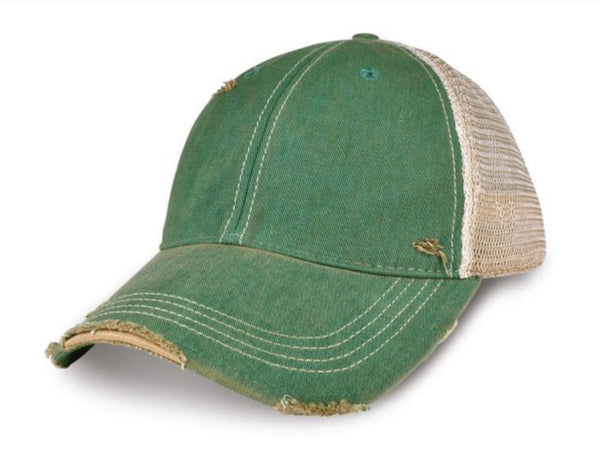 Wine Girl Hat, Women’s Ball Cap, Distressed Hat, Weathered Hat