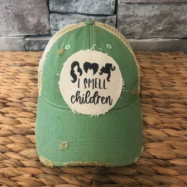 Hocus Pocus Hat, I Smell Children Hat, Halloween Hat