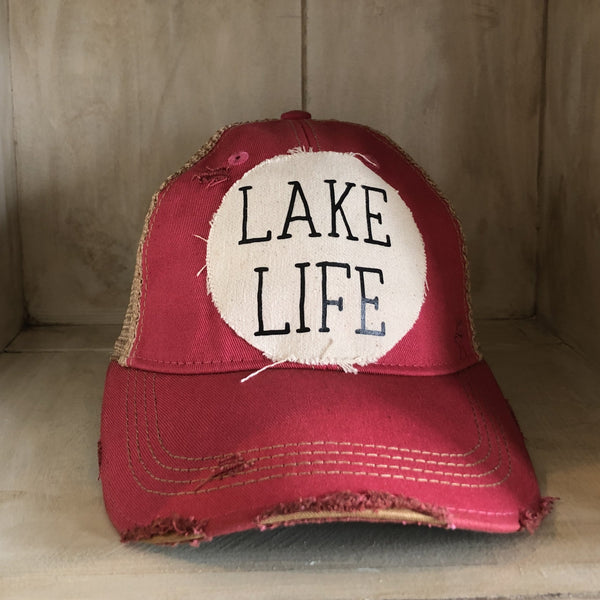Lake Life Hat, Lake Cap, Summer Hat