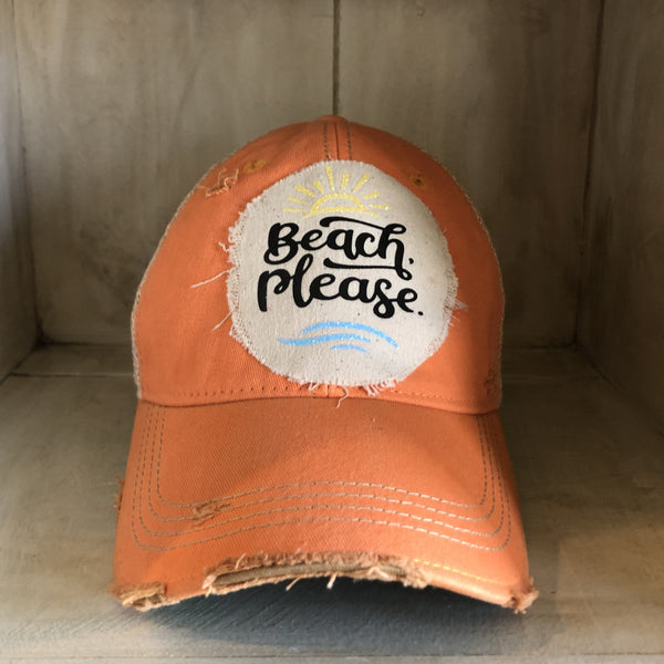 Beach Please Hat, Beach Hat, Summer Hat