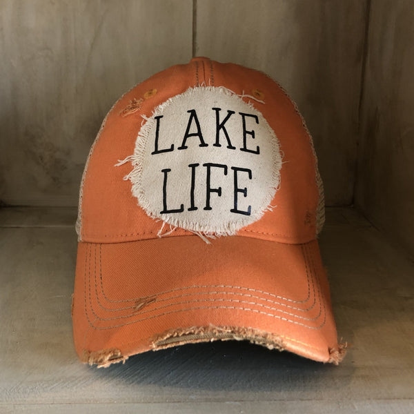Lake Life Hat, Lake Cap, Summer Hat