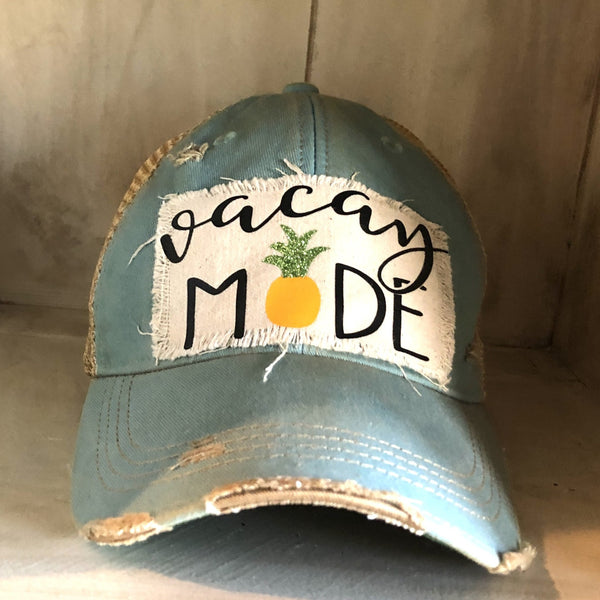 Vacay Mode Hat, Vacay Hat, Pineapple Hat
