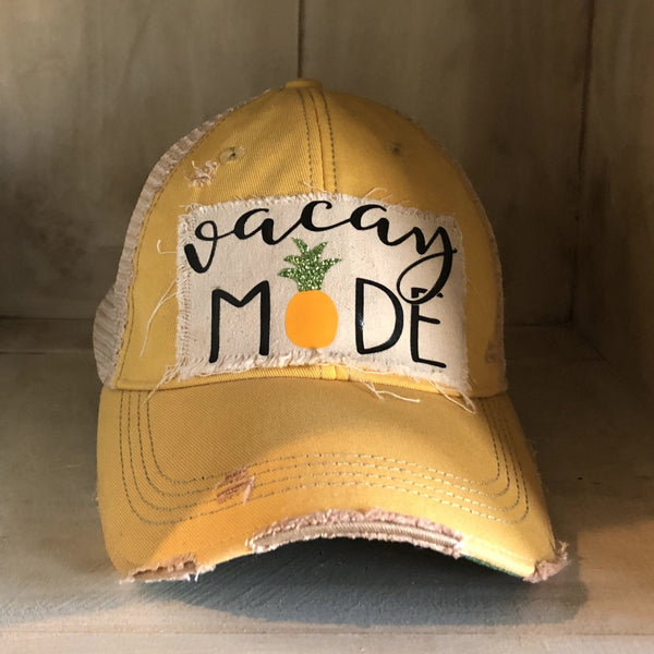 Vacay Mode Hat, Vacay Hat, Pineapple Hat