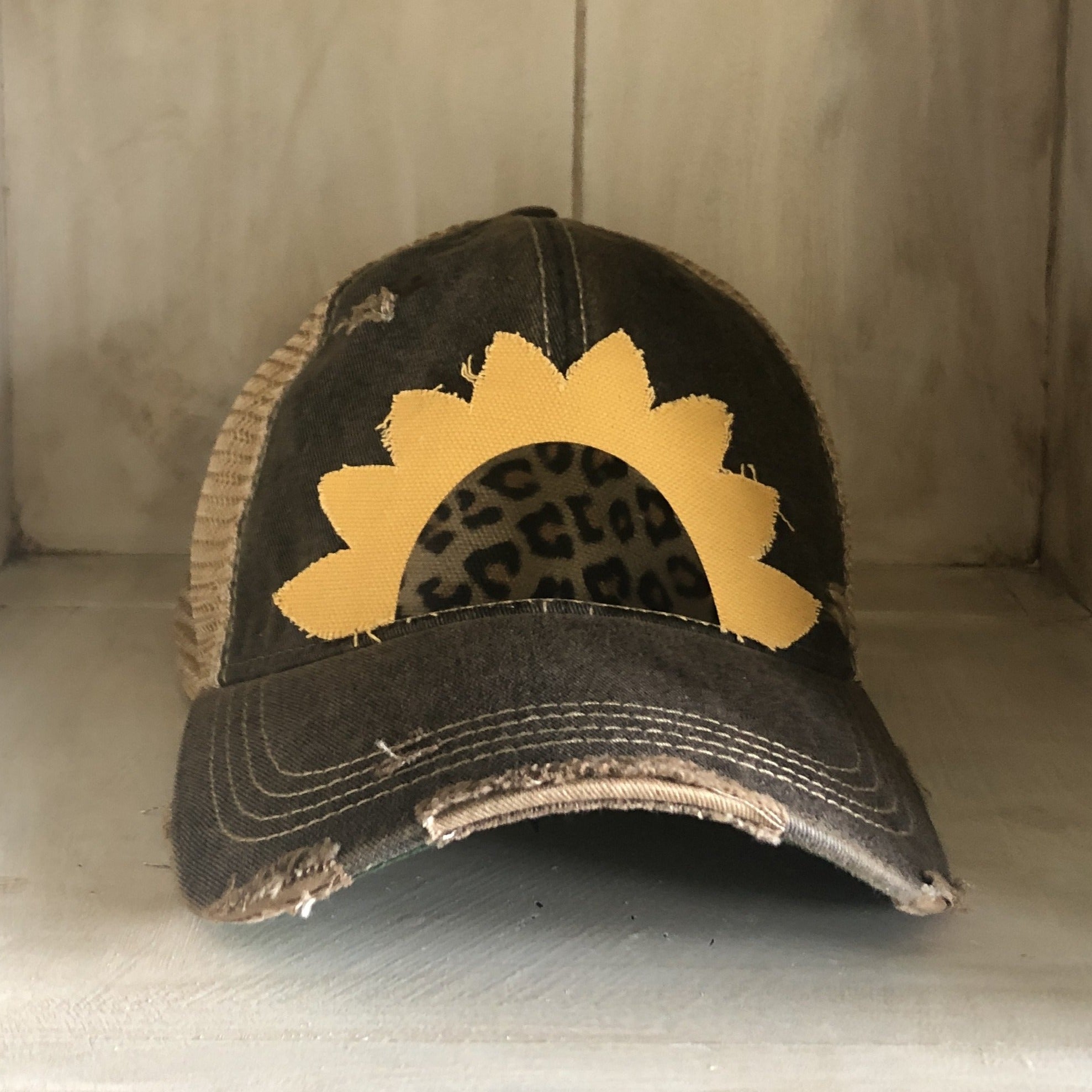 Sunflower Hat, Leopard Sunflower Hat