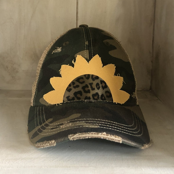 Sunflower Hat, Leopard Sunflower Hat