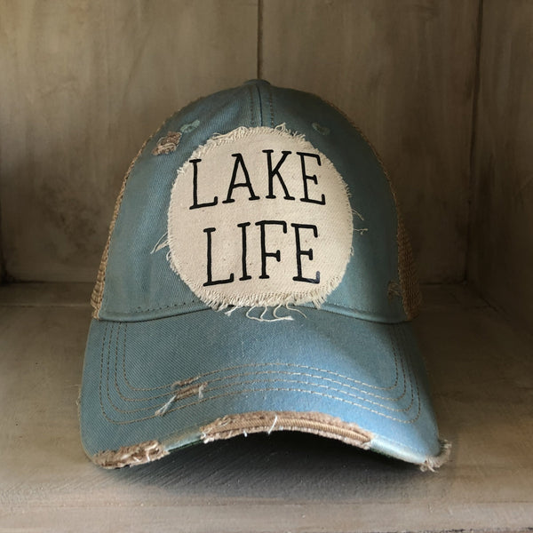 Lake Life Hat, Lake Cap, Summer Hat
