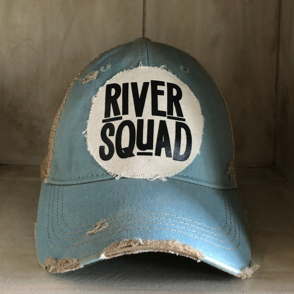 River Squad, Ball Cap, Distressed Hat, Weathered Hat