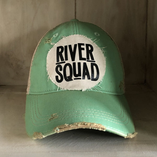 River Squad, Ball Cap, Distressed Hat, Weathered Hat