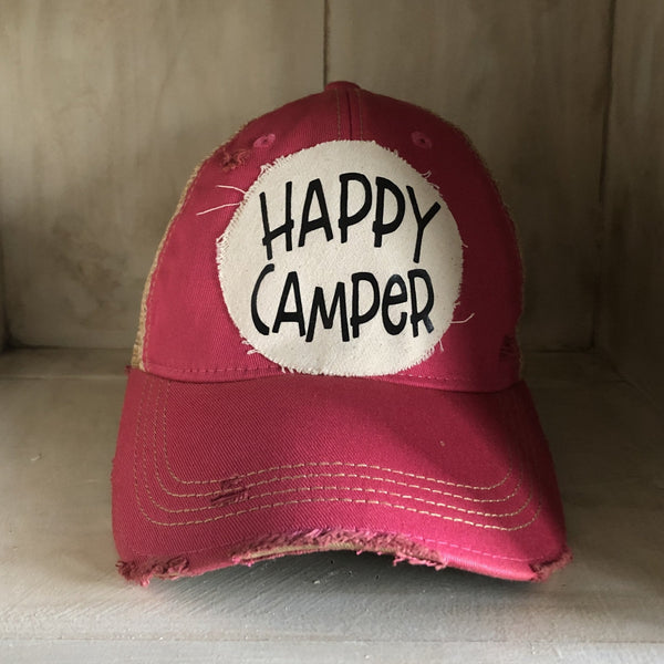 Happy Camper Hat, Camping Hat