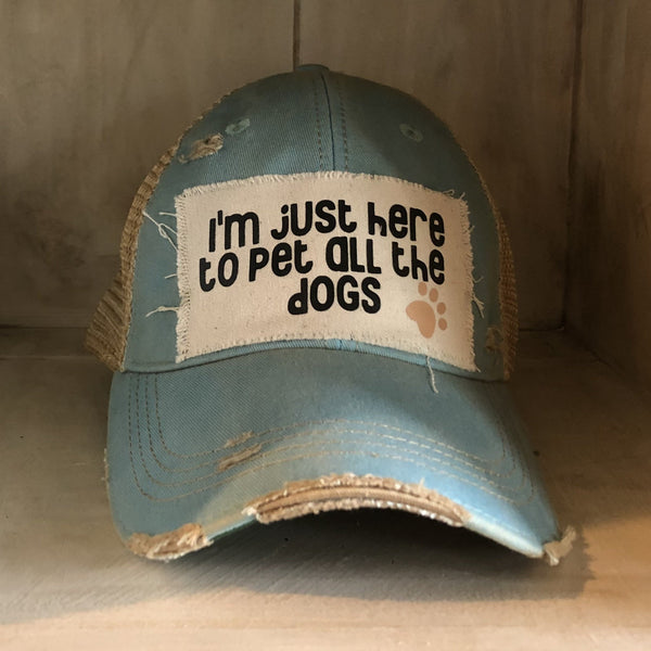 I'm Just Here to Pet All the Dogs Hat