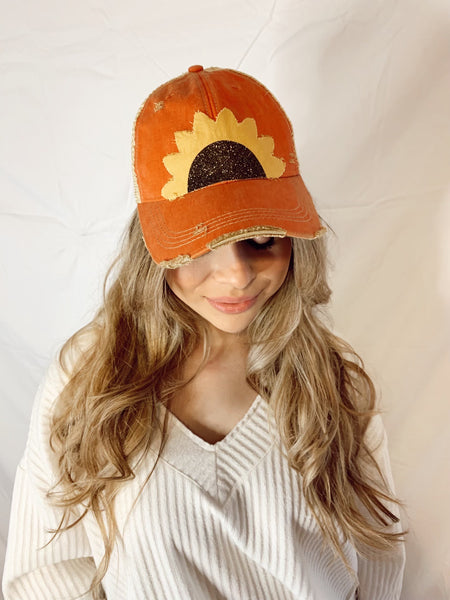 Sunflower Hat, Leopard Sunflower Hat