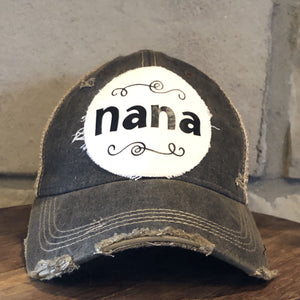 Nana Hat, Baseball Hat, Grandma Hat