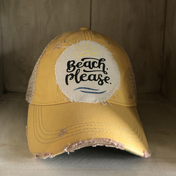 Beach Please Hat, Beach Hat, Summer Hat