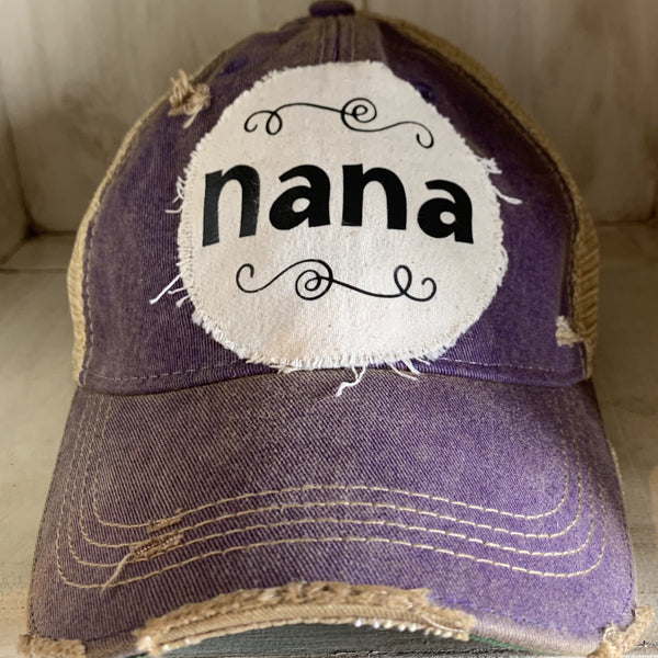 Nana Hat, Baseball Hat, Grandma Hat