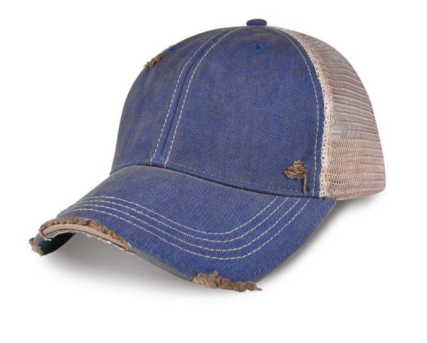 Wine Girl Hat, Women’s Ball Cap, Distressed Hat, Weathered Hat