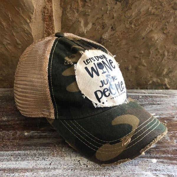 Let's Drink Wine and Judge People Hat, Wine Hat