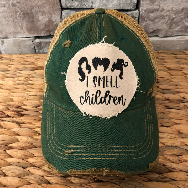 Hocus Pocus Hat, I Smell Children Hat, Halloween Hat