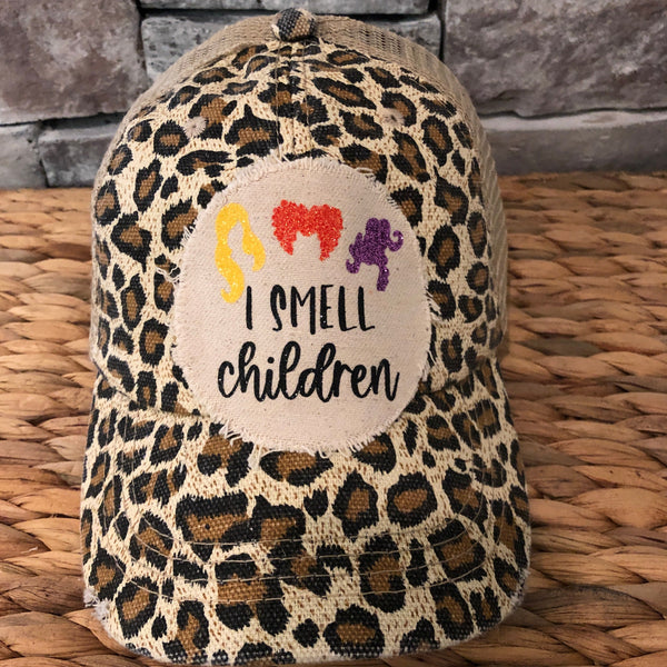 Hocus Pocus Hat, I Smell Children Hat, Halloween Hat