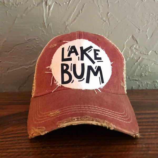 Lake Bum Hat, Lake Hat, Summer Hat