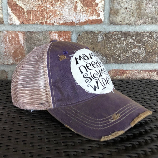 Mama Needs Some Wine Hat, Wine Hat, Mom Hat