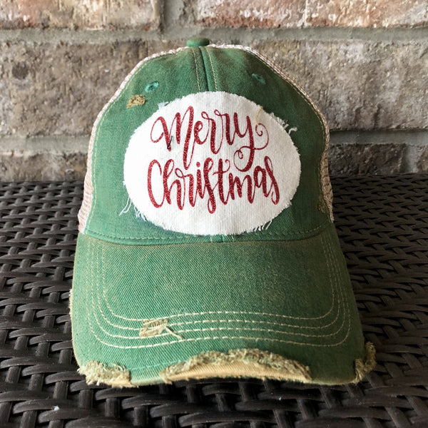 Merry Christmas Hat, Christmas Hat, Holiday Cap, Winter Hat
