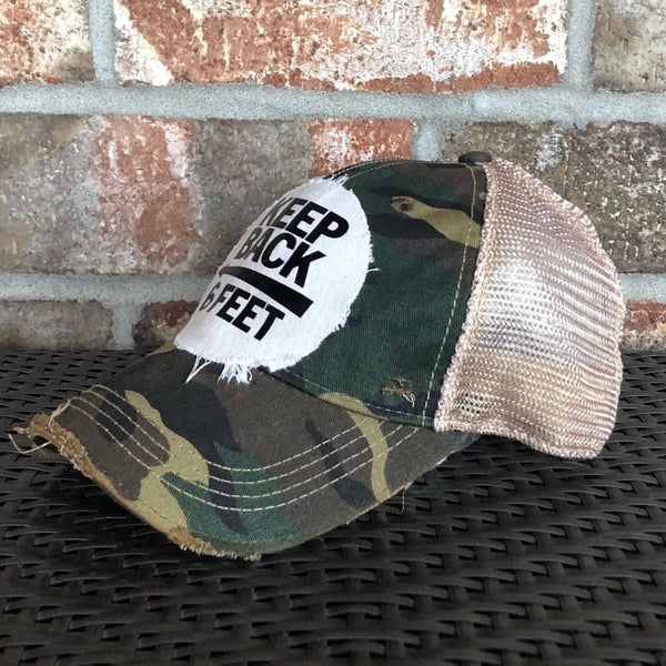 Keep Back 6 Feet Hat