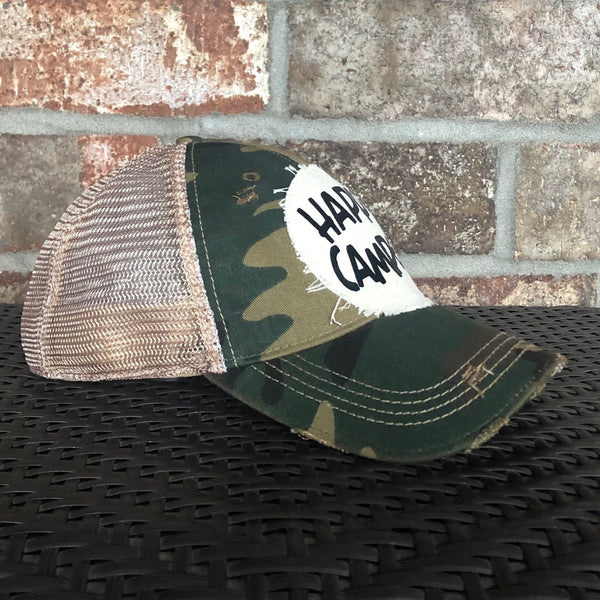 Happy Camper Hat, Camping Hat