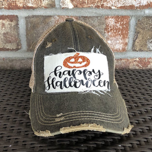 Happy Halloween Hat, Fall Hat