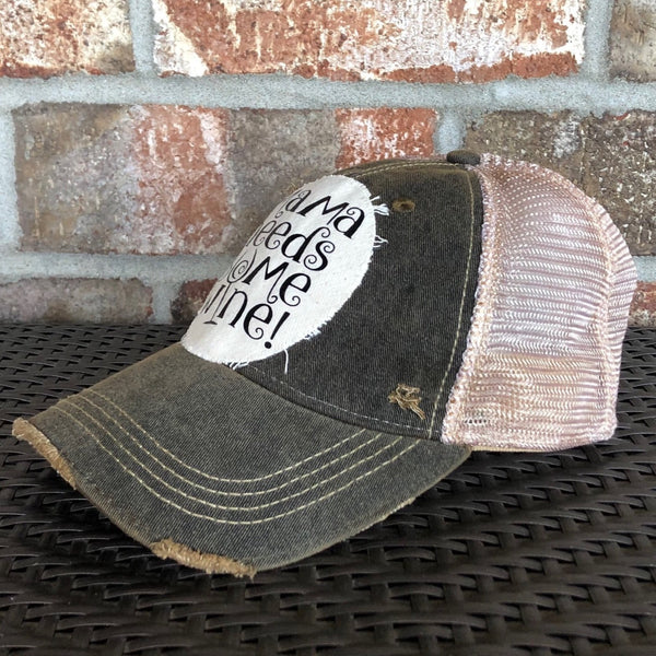 Mama Needs Some Wine Hat, Wine Hat, Mom Hat