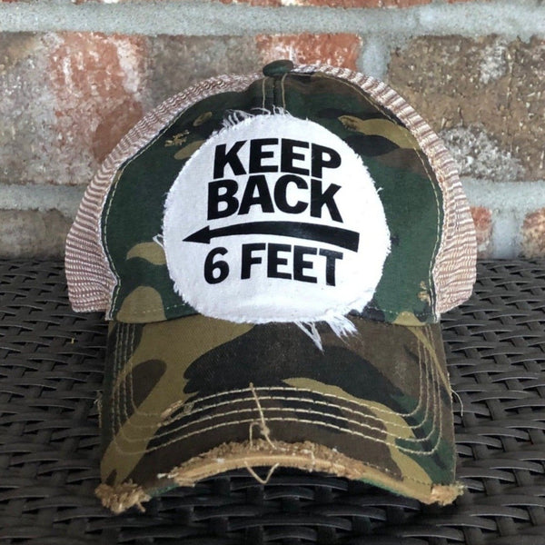 Keep Back 6 Feet Hat