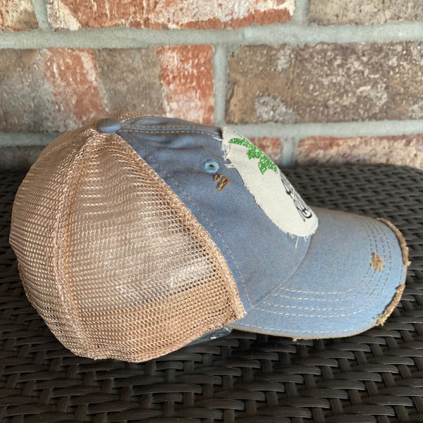 Aloha Beaches Hat, Beach Hat, Summer Hat