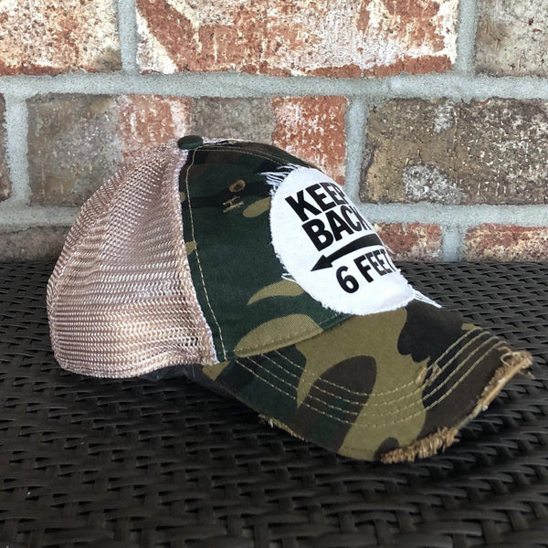 Keep Back 6 Feet Hat