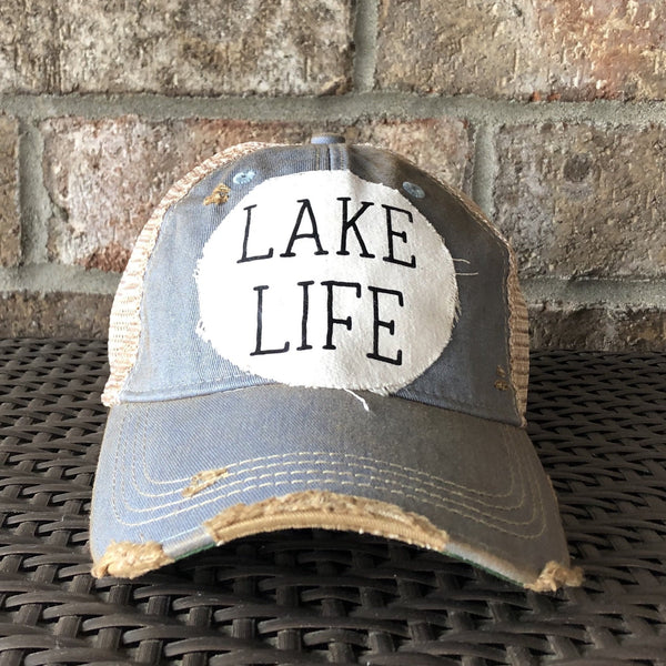 Lake Life Hat, Lake Cap, Summer Hat