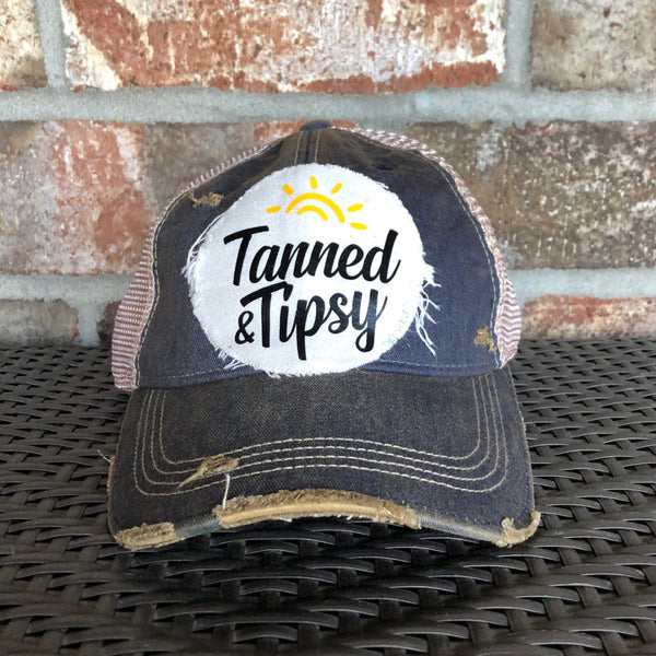 Tanned and Tipsy Hat, Summer Hat