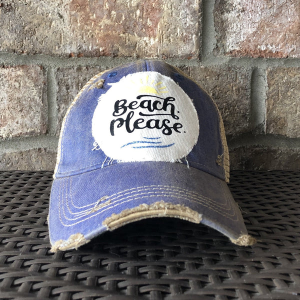 Beach Please Hat, Beach Hat, Summer Hat