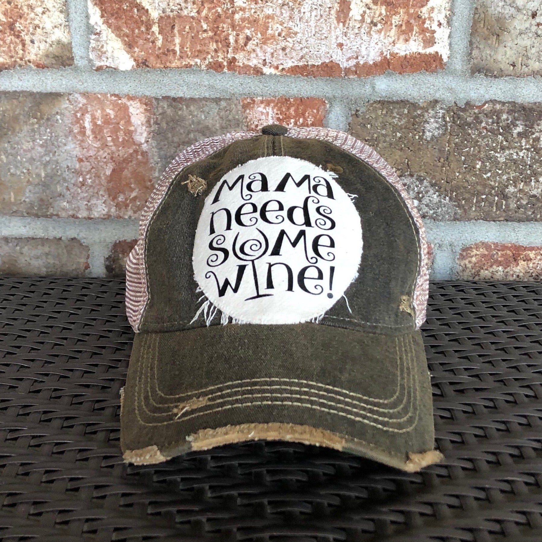 Mama Needs Some Wine Hat, Wine Hat, Mom Hat