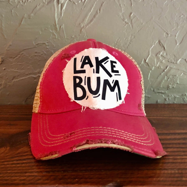 Lake Bum Hat, Lake Hat, Summer Hat