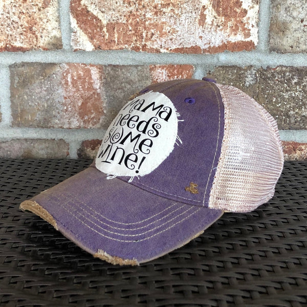 Mama Needs Some Wine Hat, Wine Hat, Mom Hat