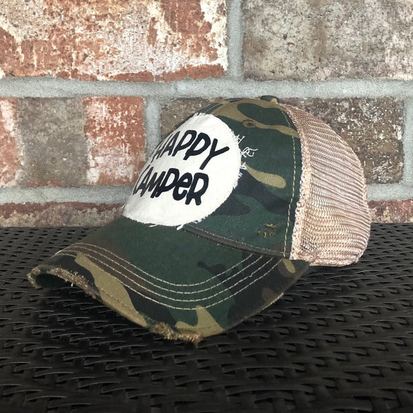 Happy Camper Hat, Camping Hat