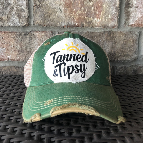 Tanned and Tipsy Hat, Summer Hat