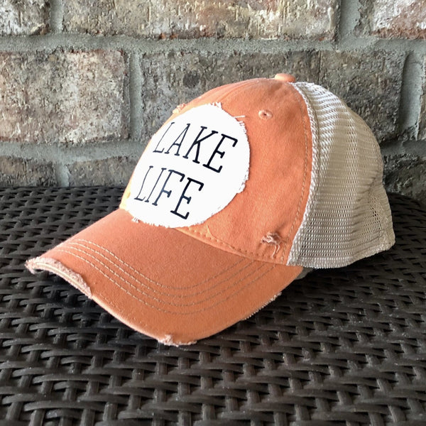 Lake Life Hat, Lake Cap, Summer Hat