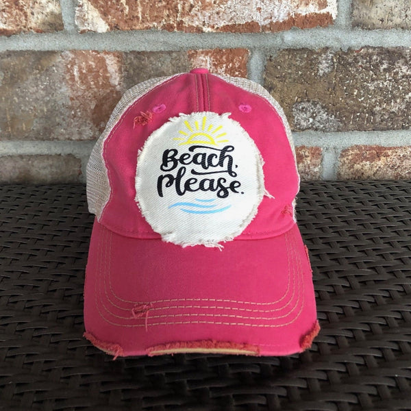 Beach Please Hat, Beach Hat, Summer Hat