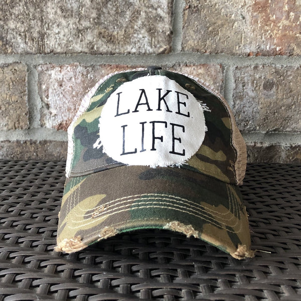 Lake Life Hat, Lake Cap, Summer Hat
