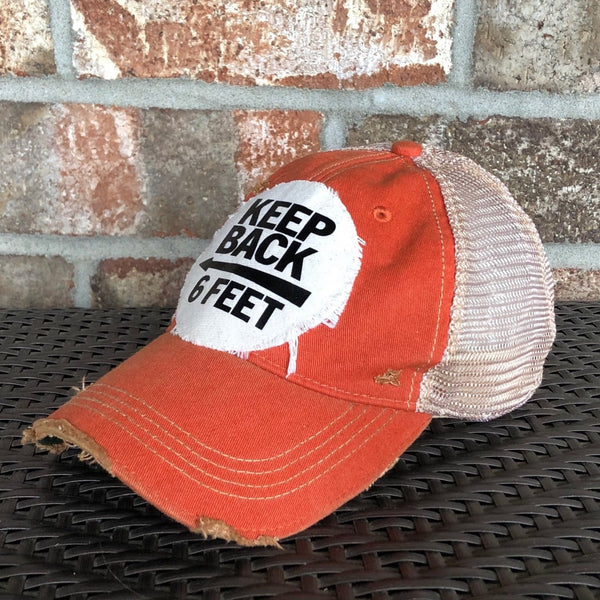 Keep Back 6 Feet Hat