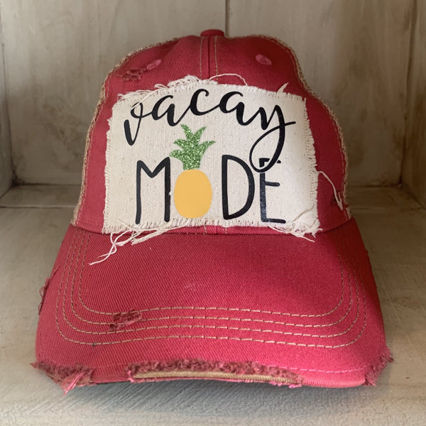 Vacay Mode Hat, Vacay Hat, Pineapple Hat