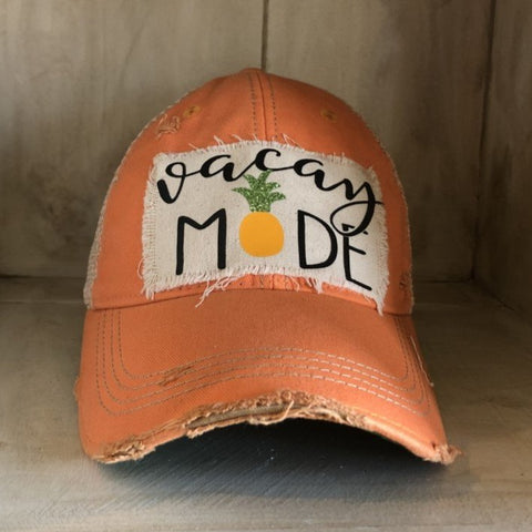 Vacay Mode Hat, Vacay Hat, Pineapple Hat